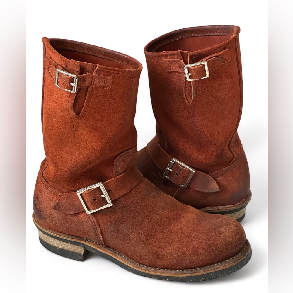 Super Rare Red Wing 8812 Copper Abilene Roughout Engineer Boots - Picture 1 of 10